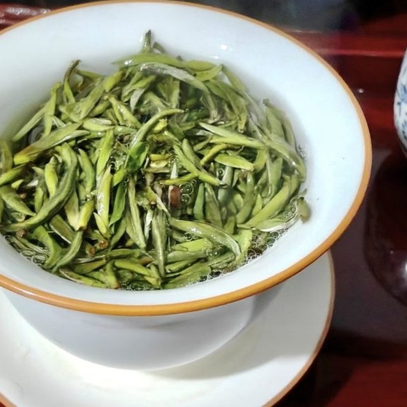 福鼎荒野白毫银针 泡开叶底 单芽春茶 细节图1
